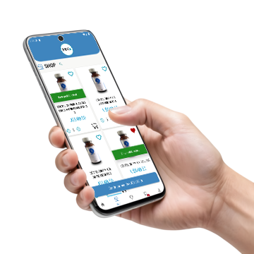 App de Healthmixs, sección shop